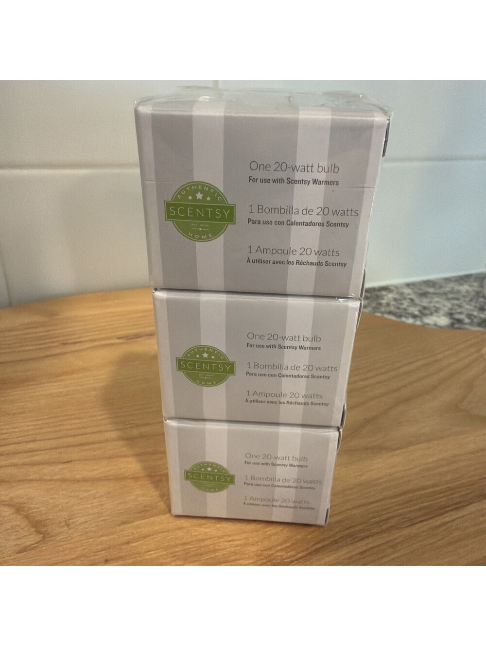 SCENTSY Brand Genuine 3 Pack Replacement Light Bulbs 20 Watt OEM